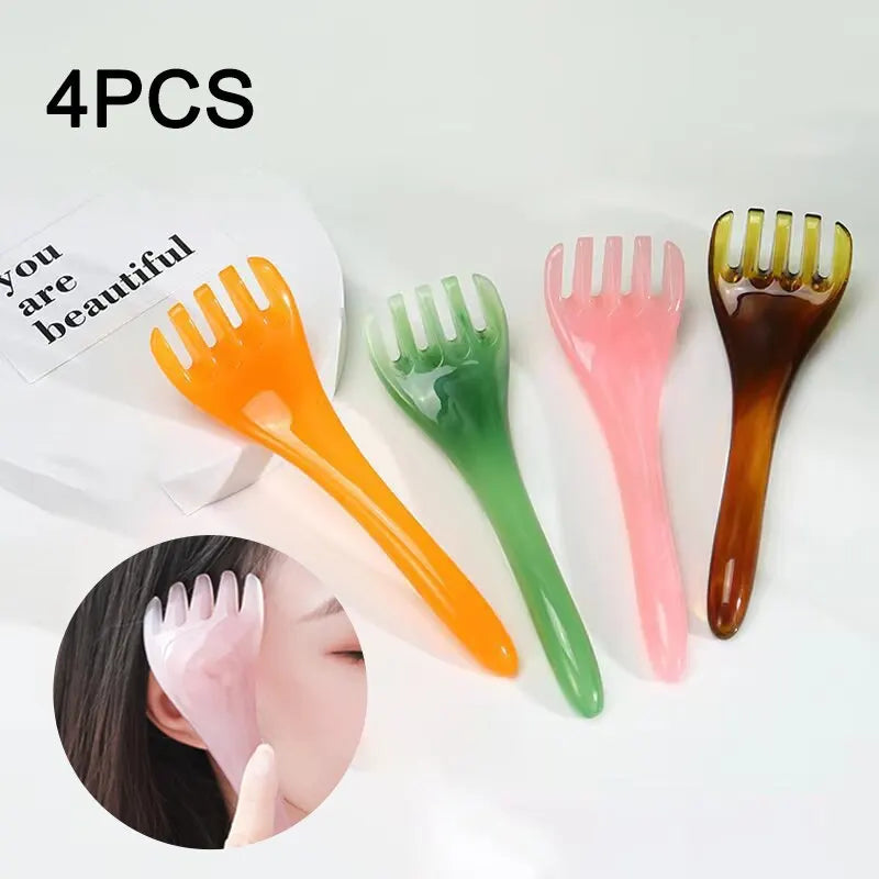 4 PCS Portable Scalp Back Massager Head Scratcher for Deep Relaxation
