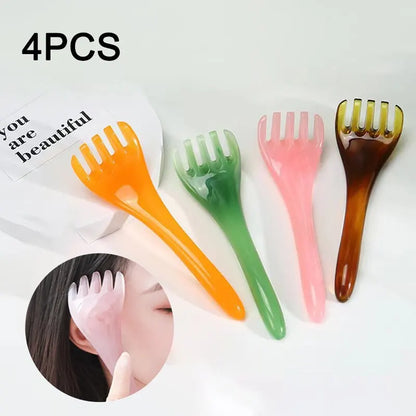 4 PCS Portable Scalp Back Massager Head Scratcher for Deep Relaxation