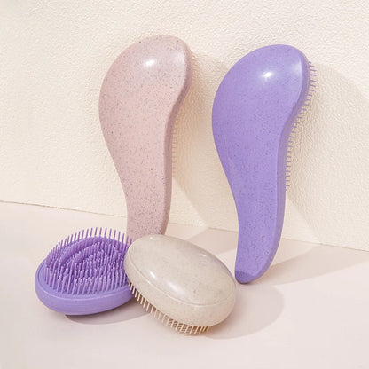 WANMEI New Design Biodegradable Materials Wheat Straw Hair Comb Wet or