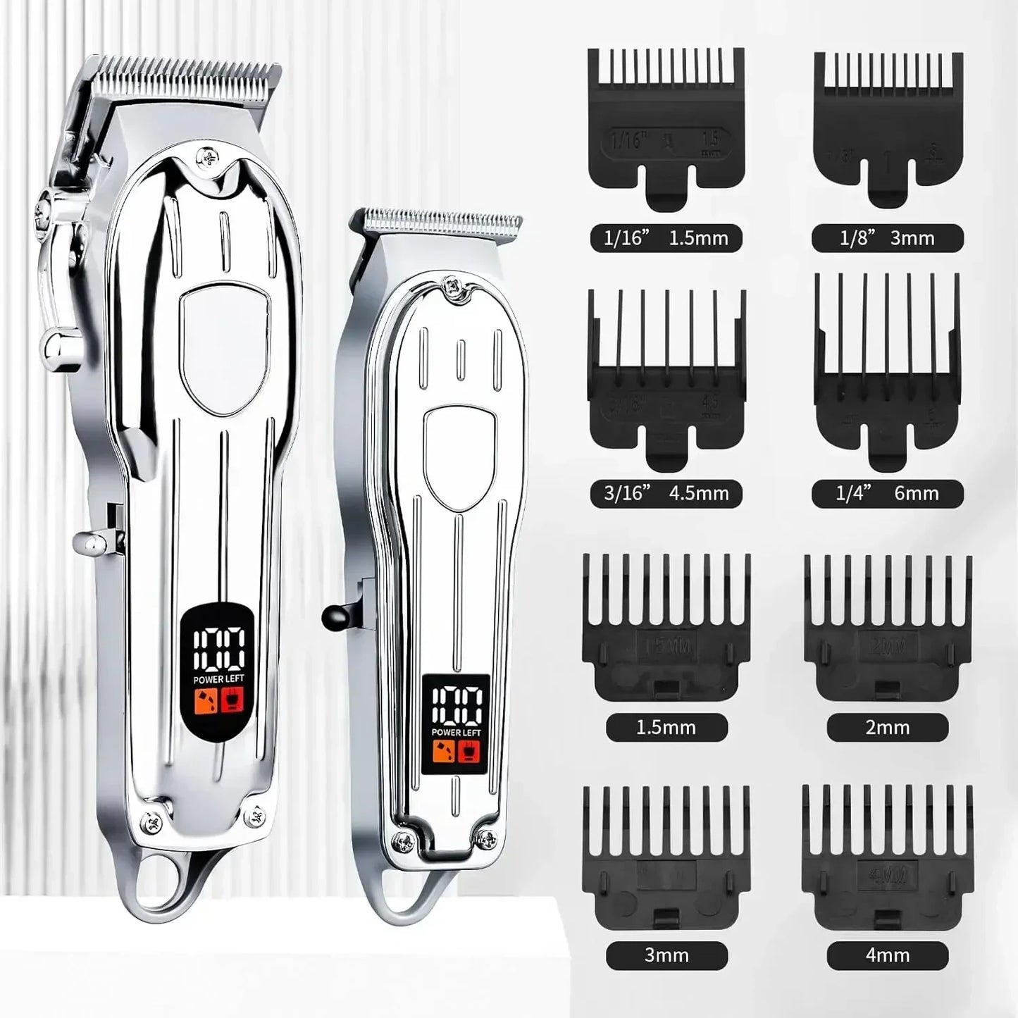 Hair Clipper Beard Trimmer for Men, Professional Electric Hair Clippers Set Cordless Hair Trimmer for Family,Gifts for Men