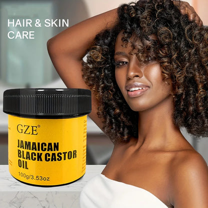 GZE JAMAICAN Black Castor Oil Pure Cold-Pressed for Hair Growth, Skin