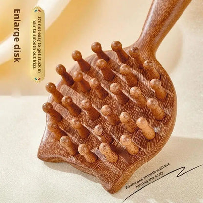 Sandalwood Scalp Massage Comb 28 Coarse Toothed Head Hair Body Massage