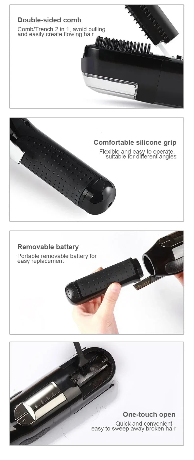 Professional Split Ends Hair Trimmer Dry Damaged Remover Automatic Trim Split Women Cordless Hair Cutting Machine Hair Clipper