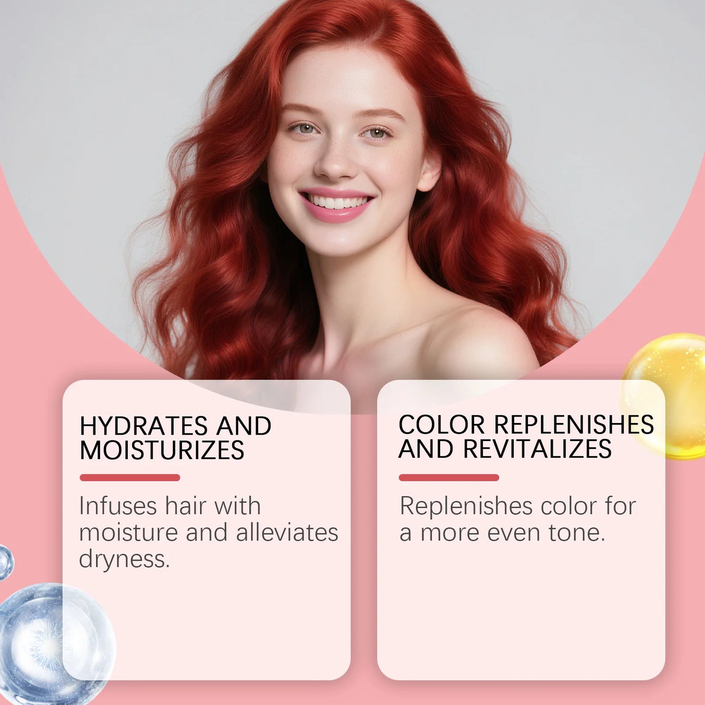 Collagen Hair Mask for Red Blue Brown Hair Color Supplement Deeply