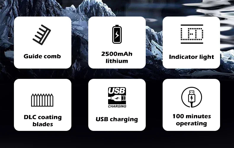 VGR Long Life Hair Trimmer Powerful Power Hair Trimmer Set for Men with Base series hair trimmer