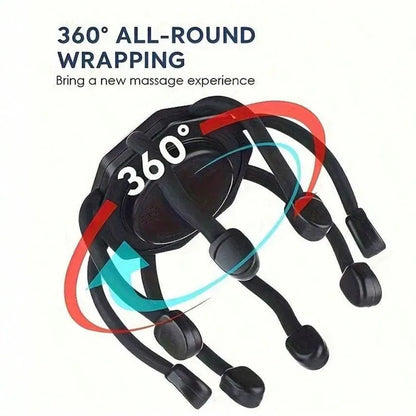Cordless Electric Scalp Massager,360 Degree Head Massager With 8