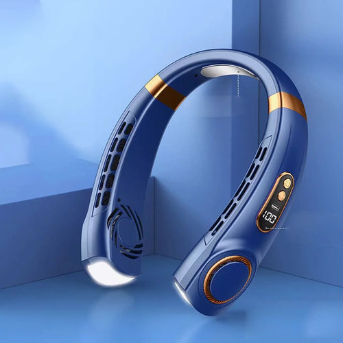 JKUOO Neck Fan Rechargeable, Personal Portable Fan Battery Operated,