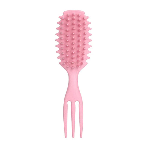 Curly Hair Brush Gentle Detangling Hairbrush Scalp Massage 3-in-1
