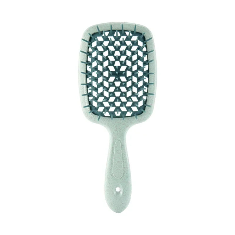1pc Wide Teeth Air Cushion Combs Salon Scalp Massage Hair Brush Wheat