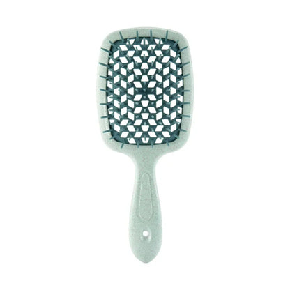 1pc Wide Teeth Air Cushion Combs Salon Scalp Massage Hair Brush Wheat