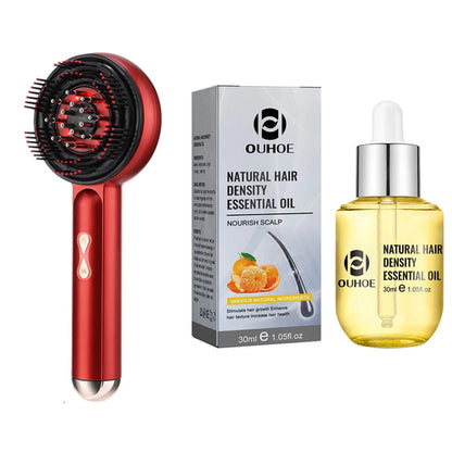 Electric Head Kneading Massage Comb Scalp Relax Massager Oil