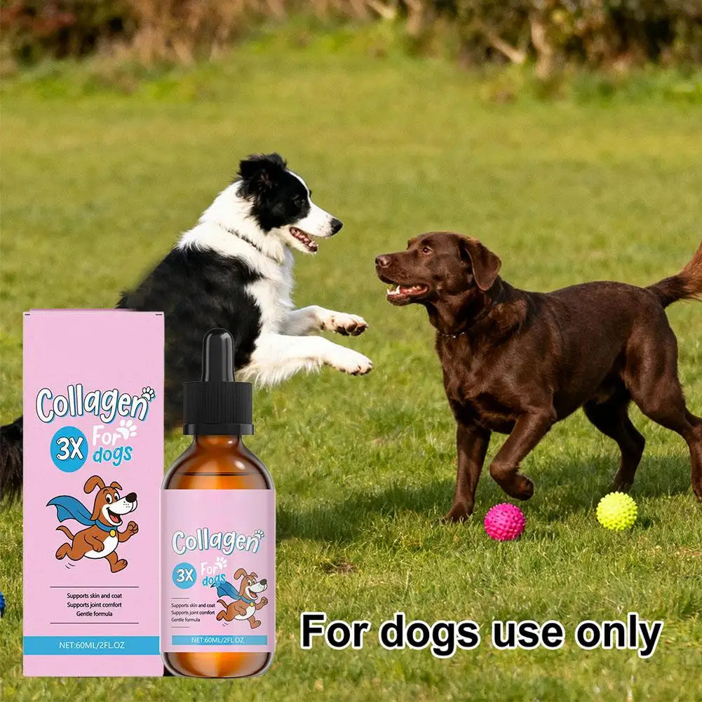 1/3/5Pcs 60ml Dog Pet Collagen Based Staple Food Combined With