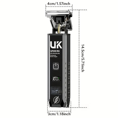 Professional Cordless Hair Clipper, Rechargeable Electric Hair Trimmer