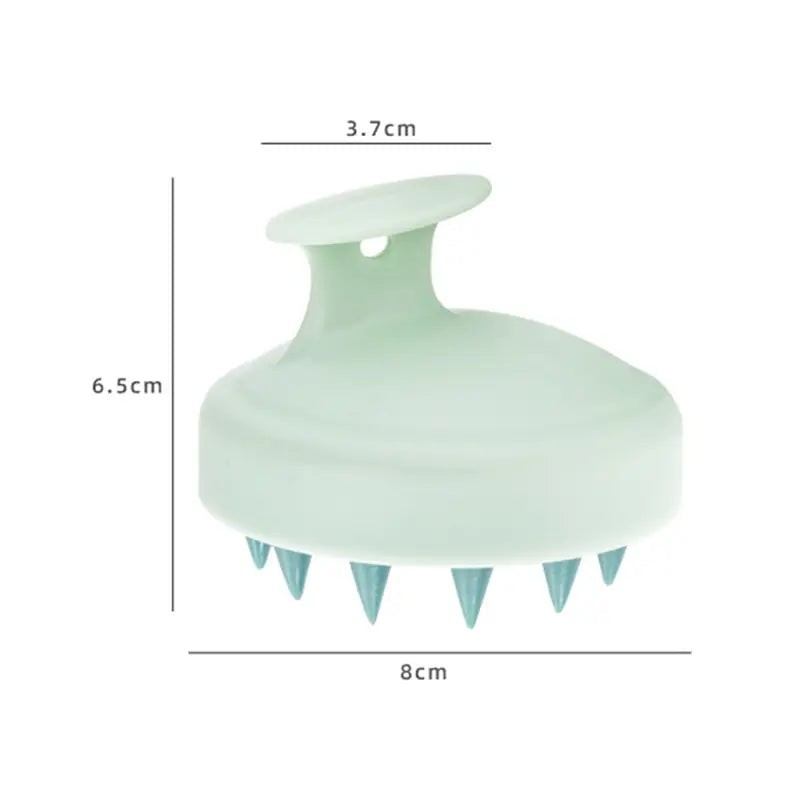 Silicone Shampoo Brush Head Scalp Massage Comb Hair Washing Comb Body