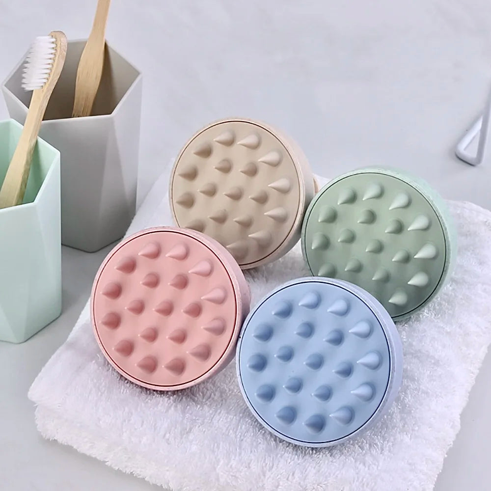 Wheat Straw Silicone Head Wash Clean Care Hair Root Itching Scalp
