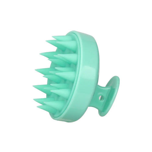 Silicone Shampoo Brush Head Scalp Massage Comb Hair Root Itching Clean