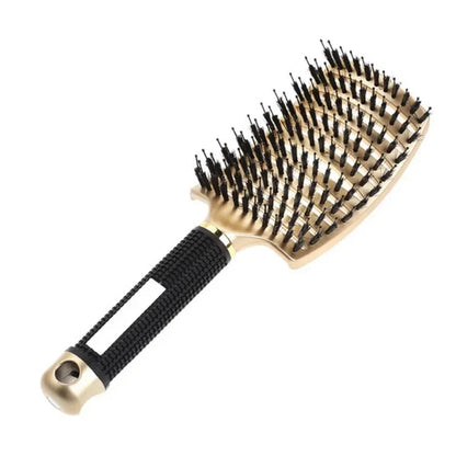 Hair Brush Detangling Hairbrush Bristle&Nylon Women's Wet Curly Hair