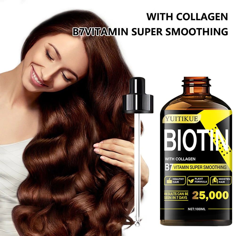 Biotin Collagen Care Oil 100ml - Rich in Vitamin B7, healthy