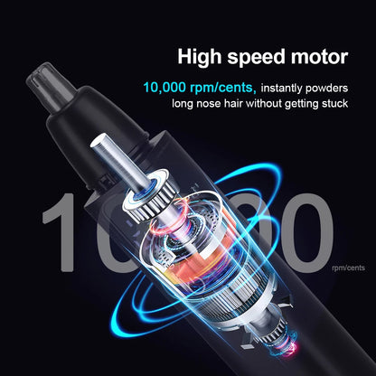 Electric Nose Hair Clipper Rechargeable Automatic Shaving Nose Trimmer