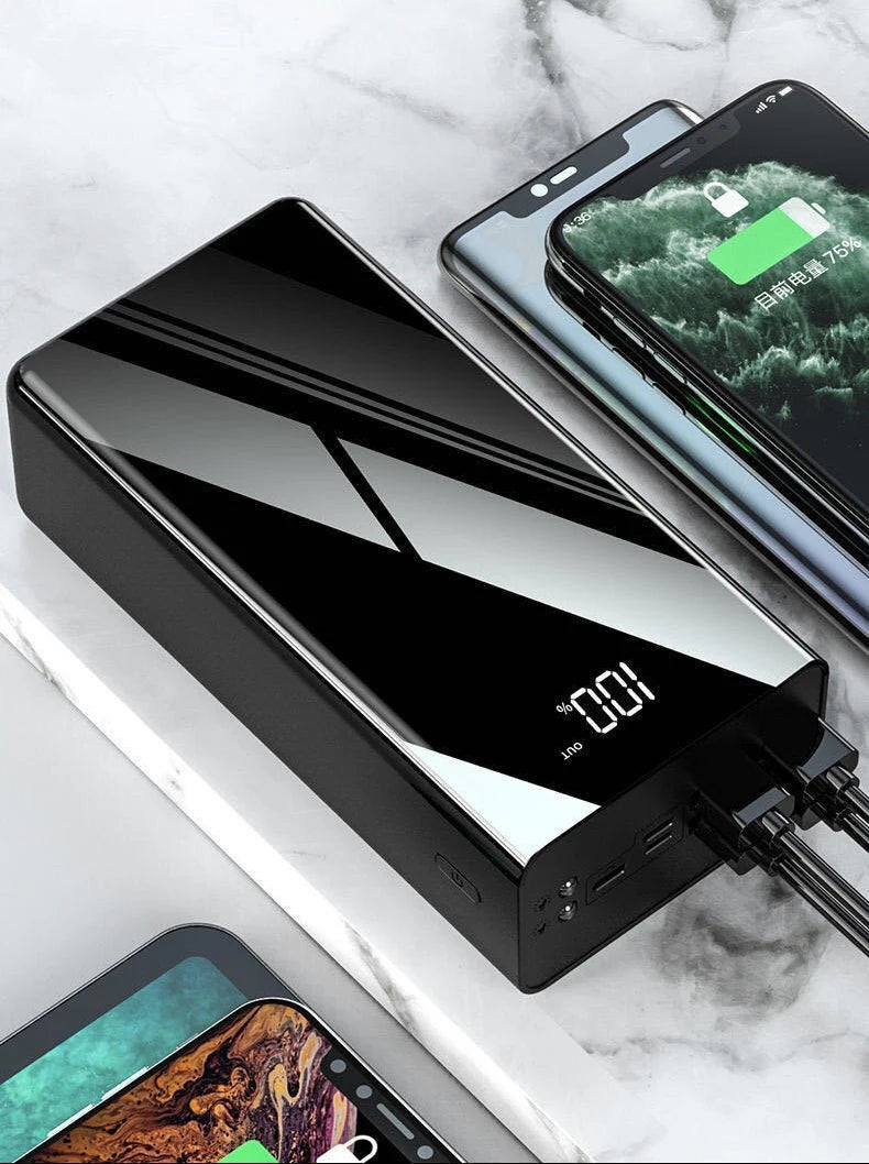 Power Bank 100000mAh Portable Fast Charging PowerBank 100000 mAh 4 USB PoverBank External Battery Charger For iPhone 15 Xiaomi