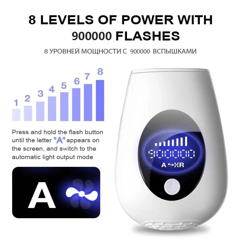 10  Beauty Care IPL Hair Removal Device 990000 Flashes Painless