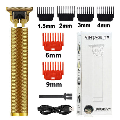 2023 T9 Hair Trimmer Barber Hair Clipper Cordless Hair Cutting Machine Beard Trimmer Shaving Machine Electric Razor Men Shaver