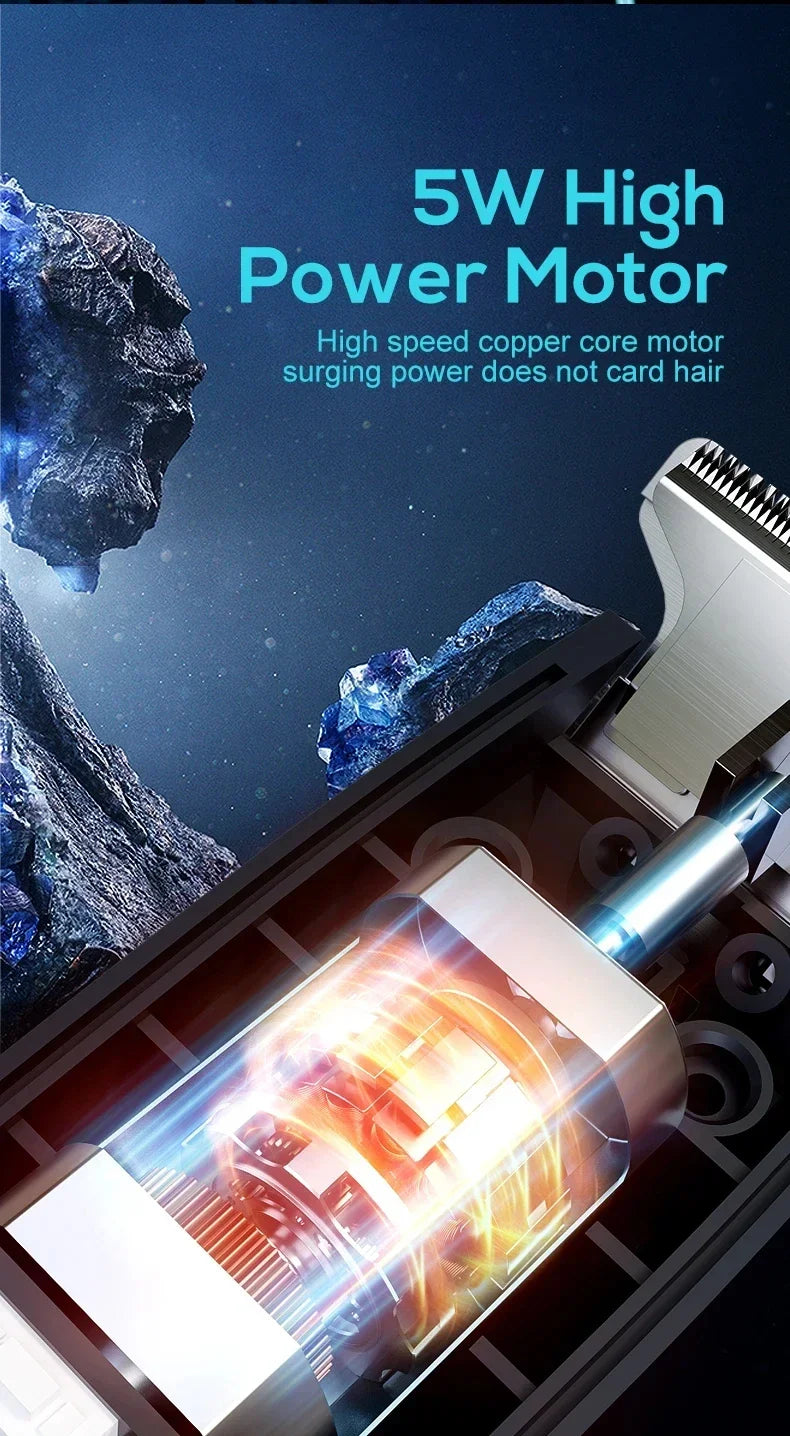 2026New Electric Hair Clipper Hair Trimmer for Men Body Groomer & Pubic Waterproof Hair Trimmer Replaceable Ceramic Blade