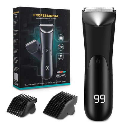 Men's Body Hair trimmer Intimate Areas Groin Chest Balls Bikini And Pubic Hair Removal Sensitive Area Trimmer Men's Beauty Care