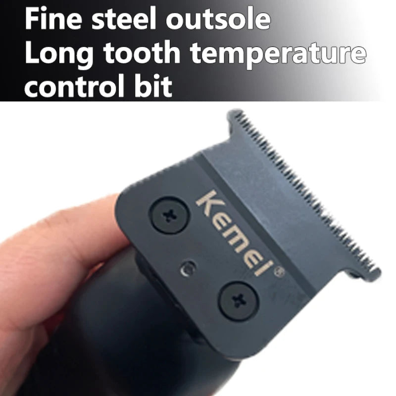 Kemei 2299 Barber Cordless Hair Trimmer 0mm Zero Gapped Carving