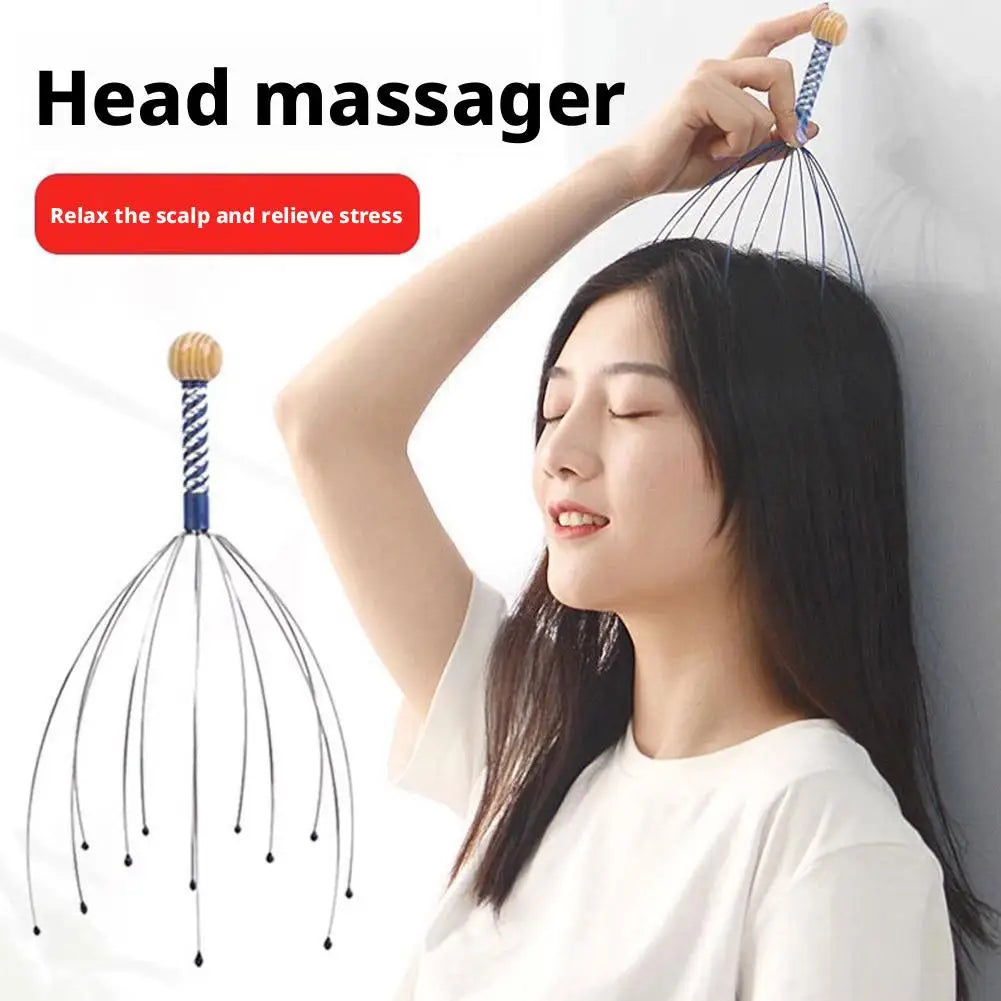 Octopus Head Massager Scratching Scalp Relaxation Relief Body Massager