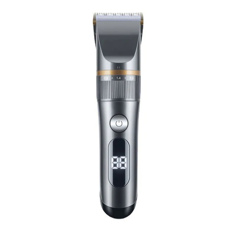 Professional Hair Clipper Set Electric Hair Trimmer with Limit Comb LED Digital Display USB Rechargeable Hair Care Tools