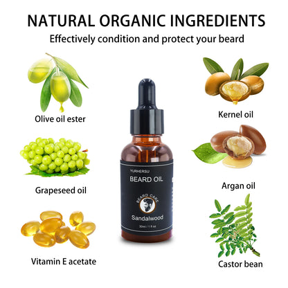 YURHERSU30ml new facial hair and beard growth oil is suitable for