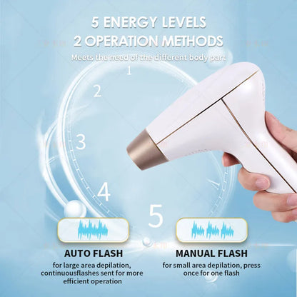 Vancostar Wireless Laser Hair Removal Rechargeable 4in1 Replaceable