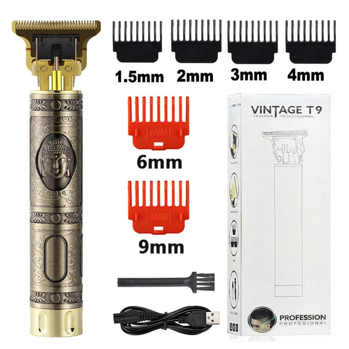 2023 T9 Hair Trimmer Barber Hair Clipper Cordless Hair Cutting Machine Beard Trimmer Shaving Machine Electric Razor Men Shaver