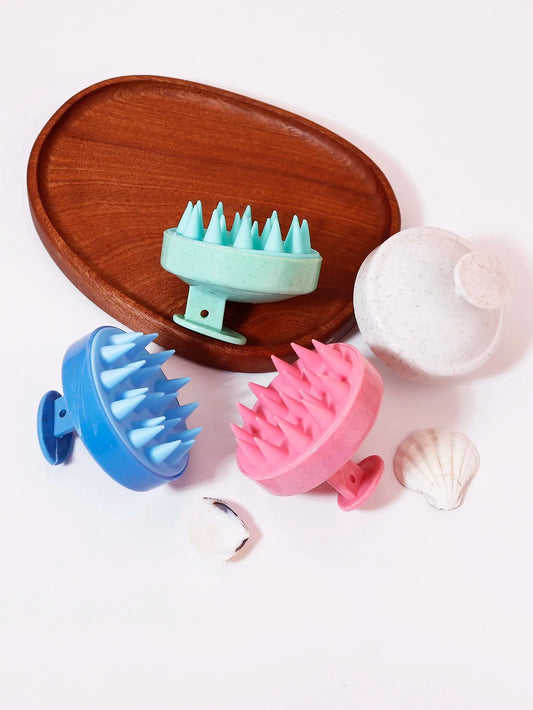 Hair wash brush, silicone scalp massage comb, soft body massage brush,