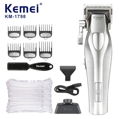 Kemei Hair Trimmer Professional Hair Clipper Electric Haircut Machine Rechargeable Hair Clipper 0 MM Trimmer for Men KM-3023-702