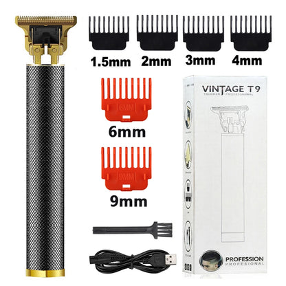 2023 T9 Hair Trimmer Barber Hair Clipper Cordless Hair Cutting Machine Beard Trimmer Shaving Machine Electric Razor Men Shaver