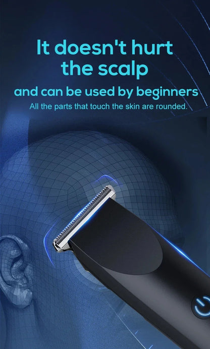 2026New Electric Hair Clipper Hair Trimmer for Men Body Groomer & Pubic Waterproof Hair Trimmer Replaceable Ceramic Blade