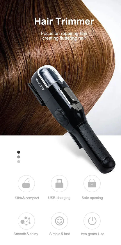 Professional Split Ends Hair Trimmer Dry Damaged Remover Automatic Trim Split Women Cordless Hair Cutting Machine Hair Clipper