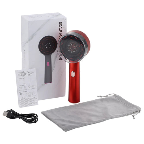 Electric Massage Comb Vibration Red Light Hair Growth Massage Scalp