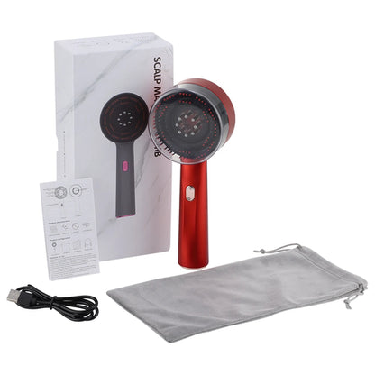 Electric Massage Comb Vibration Red Light Hair Growth Massage Scalp