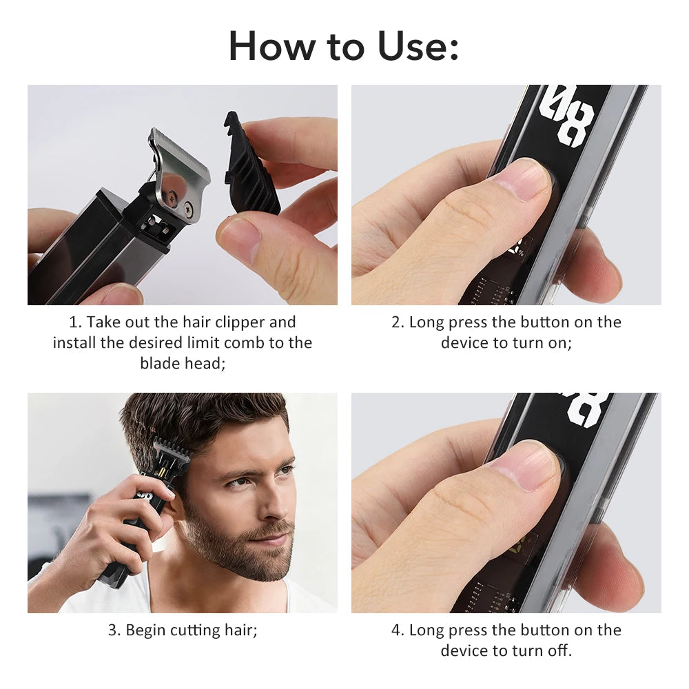 Electric Hair Clipper Barber Mower Cutting Machine Trimmer for Man Razor Men's Mower Haircut Men Affair Machine Beard Cutter