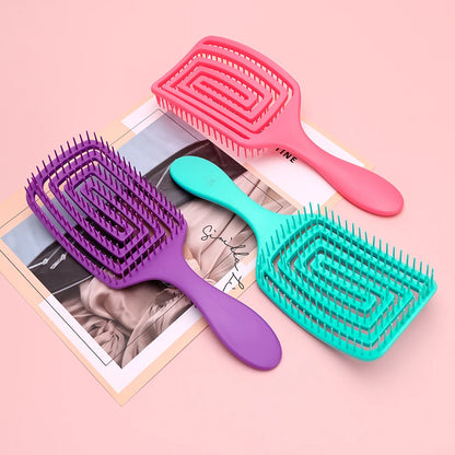Barber Shop Hair Brush Salon Massage Scalp Hair Comb Women
