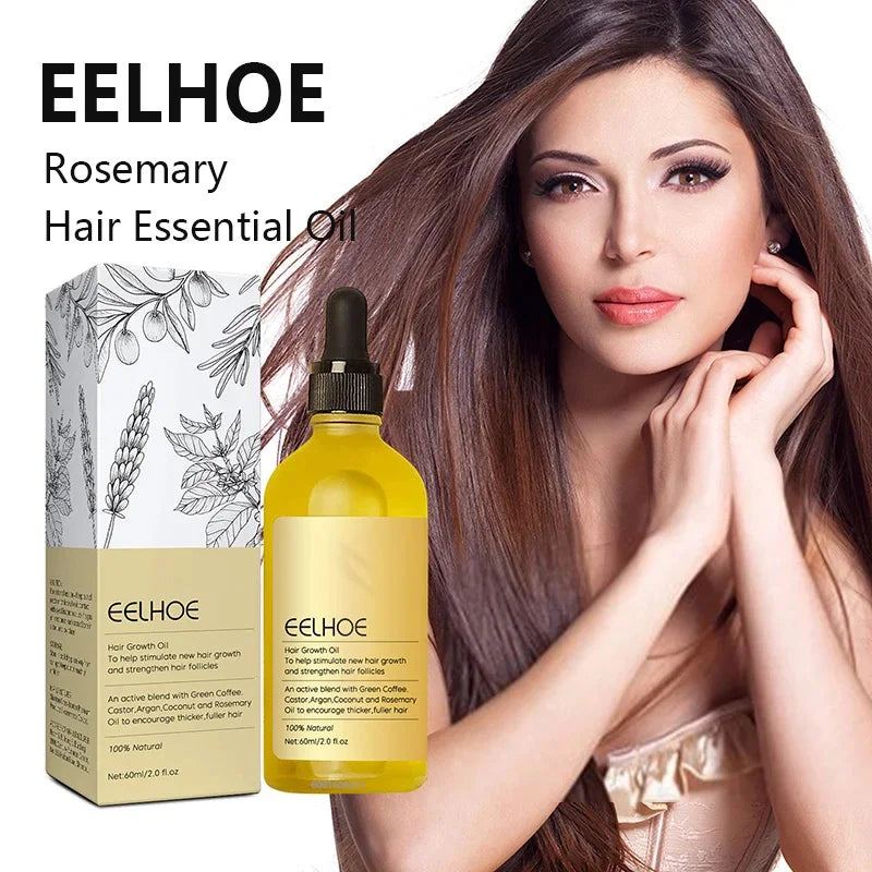 1/2/3pcs Natural Hair Growth Oil Rosemary Anti Hair Loss Regrowth