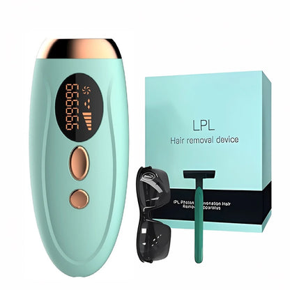 Portable IPL Laser Epilator 999999 Flashes - Painless, Permanent Hair