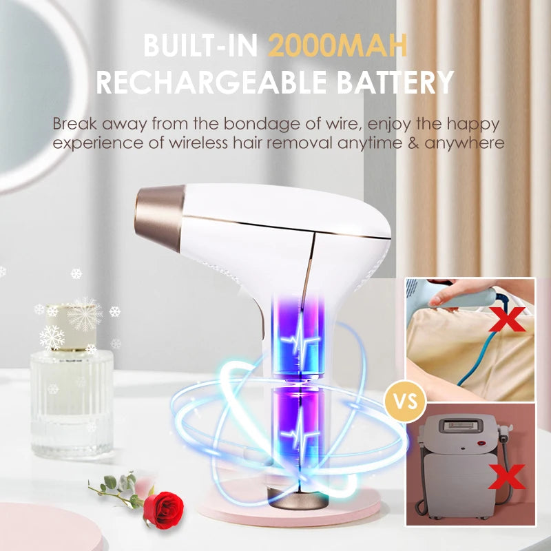Vancostar Wireless Laser Hair Removal Rechargeable 4in1 Replaceable