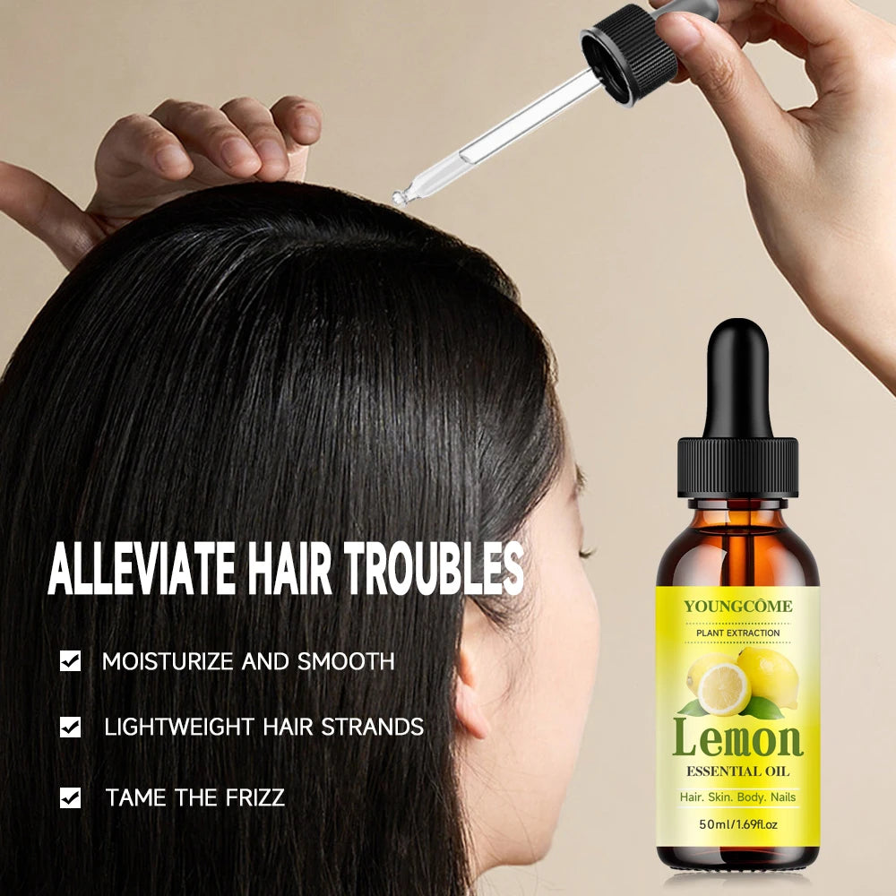 Natural lemon essential oil,hair moisturizer/skin moisture supplement,