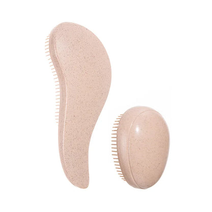 WANMEI New Design Biodegradable Materials Wheat Straw Hair Comb Wet or