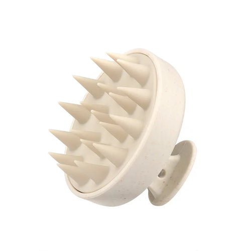 Silicone Shampoo Brush Head Scalp Massage Comb Hair Root Itching Clean