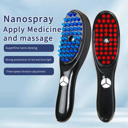 Electric Spray Massage Comb Hair Growth Vibration Head Massager Brush
